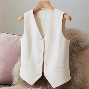 sleeveless fashion blazers suits vests 2024autumn vest women