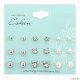 women水钻耳钉耳环珍珠套装 Pearl Set Pierced Stud Earrings