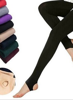 Leggings women Foot Tights socks显瘦内拉绒踩脚打底裤女士抓绒