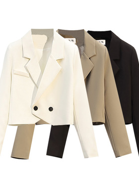 西装女士2024spring women fashion short blazers jackets suits