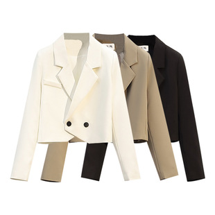 fashion women short blazers suits 西装 jackets 女士2024spring