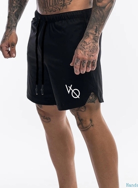 Summer men gym Shorts男士夏季运动休闲跑步训练网眼Quickdry速