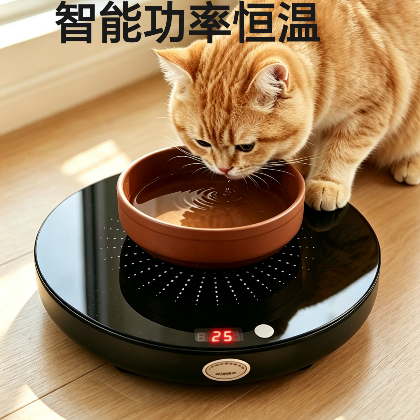 保温垫宠物冬季喝温水长效恒温牛奶咖啡加热垫半导体静音不断温