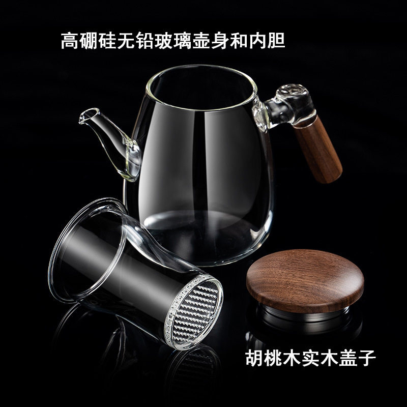 加厚泡茶杯玻璃茶水分离