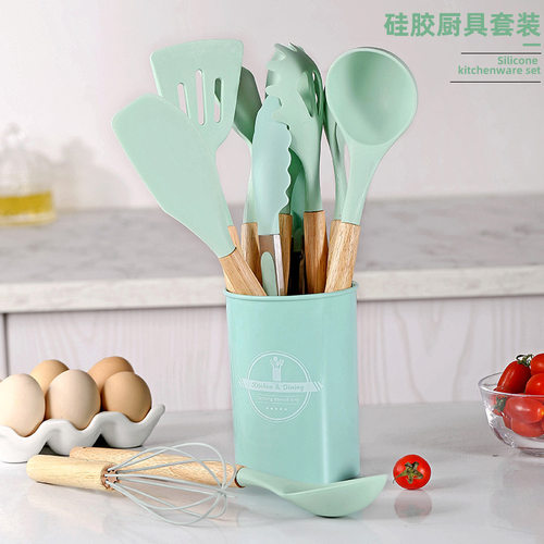 750g现货硅胶厨具12件套
