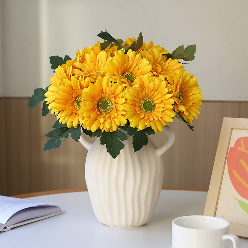 仿真花7头把束大雏菊假花