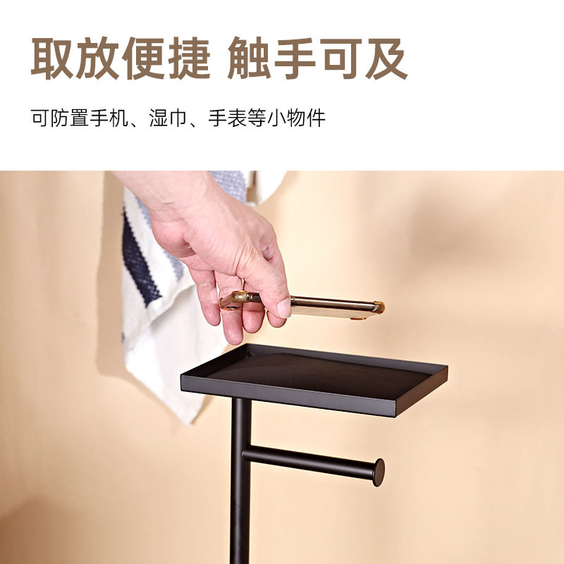 不锈钢落地纸巾架立式湿