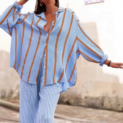 Women Fashion Casual Shirt Loose Long Sleeve Spring clothes