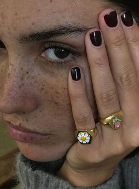 ins博主同款戒指时尚创意复古