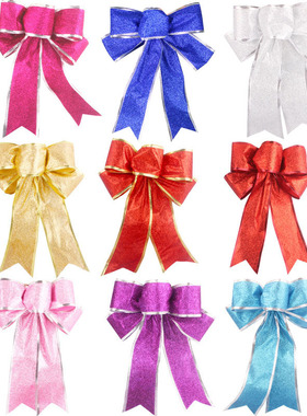 Golden onion powder Christmas bow decoration Christmas tree