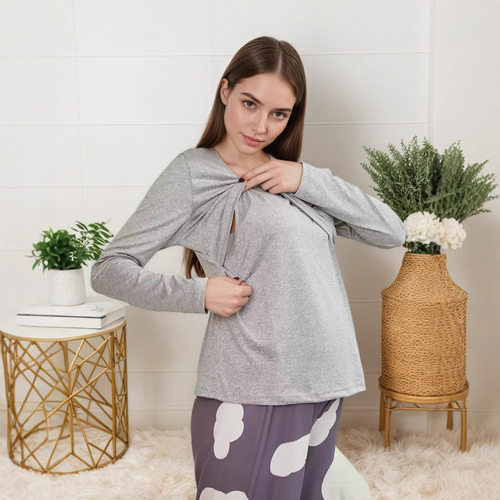 Breastfeeding outfit, top, spicy mom, maternity outfit, lon