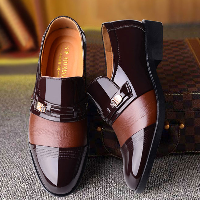 Winter Spring Men's Business Dress Versatile Leather Shoes鞋