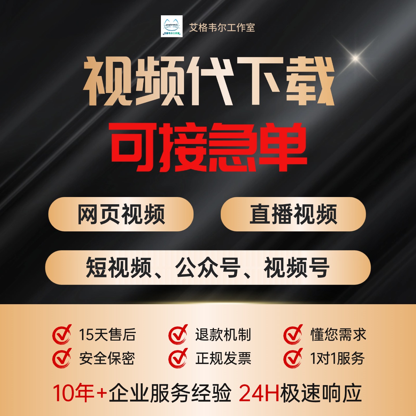 网页视频代下载各类小程序视频提取mp4代录制直播会议视频代下载