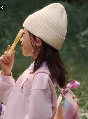 日本纱线 亲子款冷帽羊毛女帽针织帽秋冬保暖百搭时尚毛线帽
