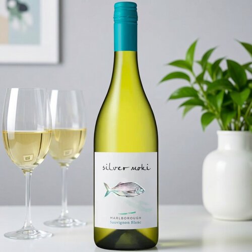 银色莫奇马尔堡长相思白葡萄酒  新西兰进口750ml