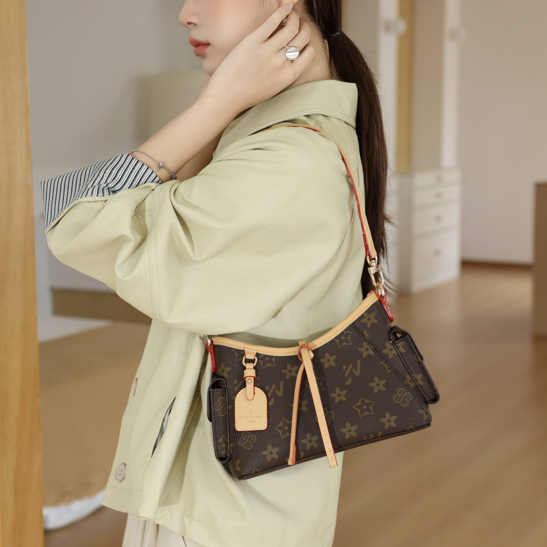 小红书推荐女包2025新款老花托特包小众设计原创高级感轻奢时尚包