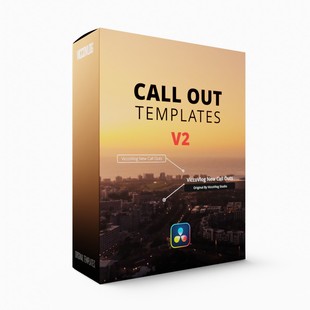 呼出框 Call Out 呼出框动画 ViccoVlog Templates 达芬奇