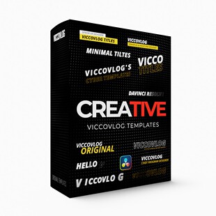达芬奇创意标题模板 简约 Creative 时尚 企业 Titles ViccoVlog