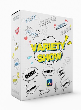 ViccoVlog 达芬奇原创 综艺花字模板 Variety Text Templates
