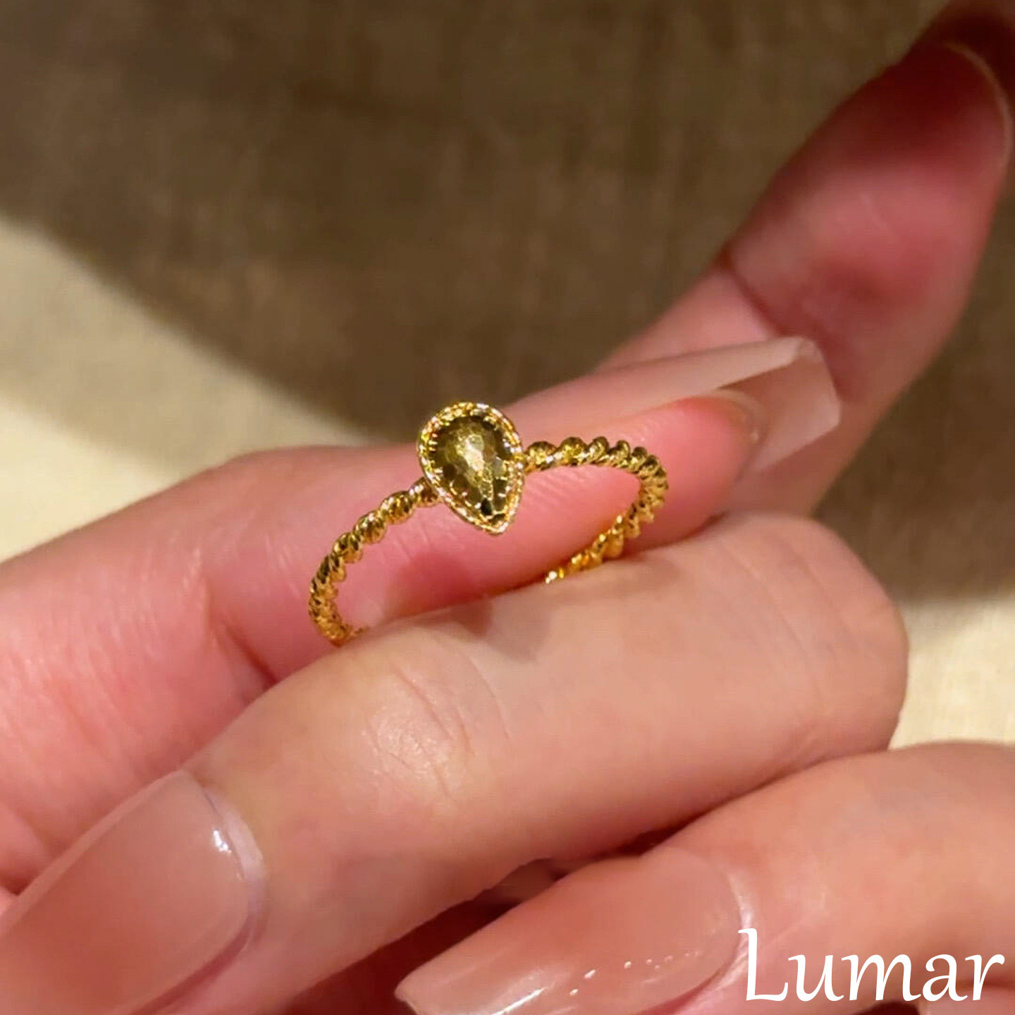 S925纯银碎冰冰金色水滴戒指女小众设计开口可调节食指戒2025新款,饰品/流行首饰/时尚饰品新,戒指/指环,淘宝优惠券,粉丝福利购,淘宝优惠卷