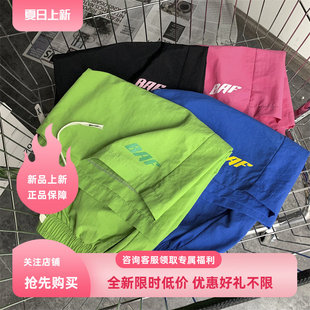 酷 男女街头宽松直筒五分裤 INFORMER美式 复古潮流果色休闲运动短裤