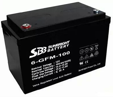 圣豹蓄电池12V100AH  SBB蓄电池6-GFM-100 直流屏/电源专用蓄电池