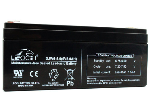 理士蓄电池DJW6-5 电子秤 吊称蓄电池玩具儿童车电瓶6V5Ah 免维护