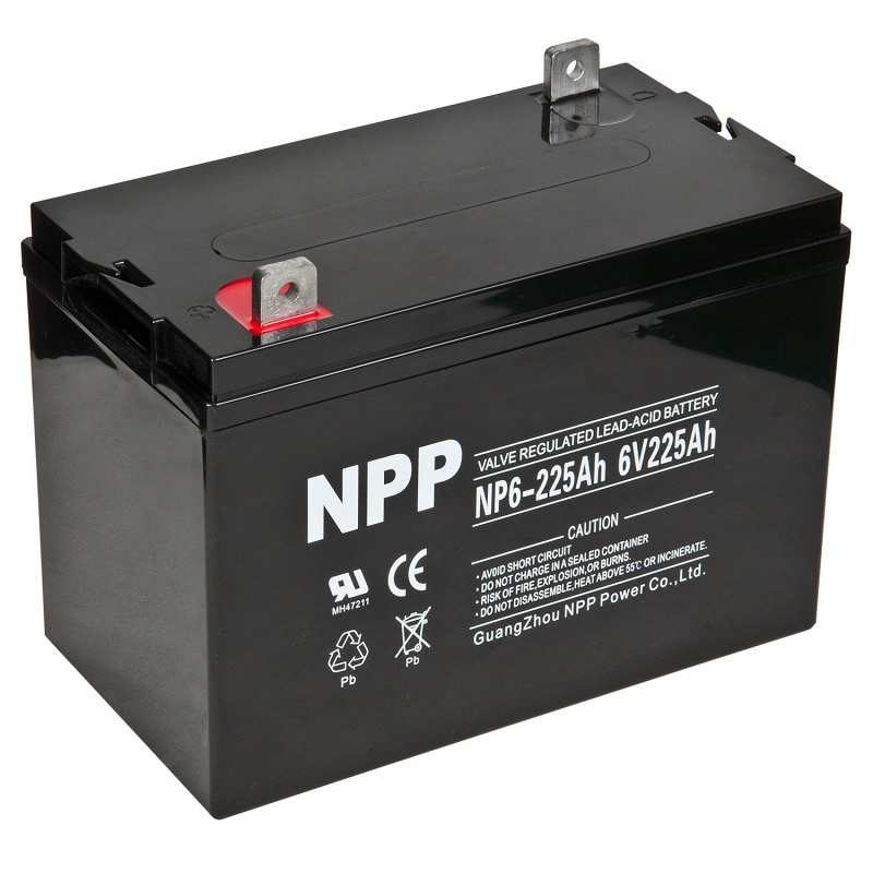 NPP耐普蓄电池 NP6-225 6V225AH  免维护铅酸蓄电池 原装正品