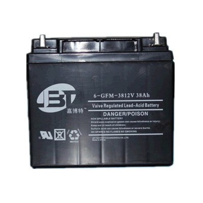 JBT嘉博特蓄电池6-GFM-38 太阳能电瓶12v38ah直流屏电源专用包邮