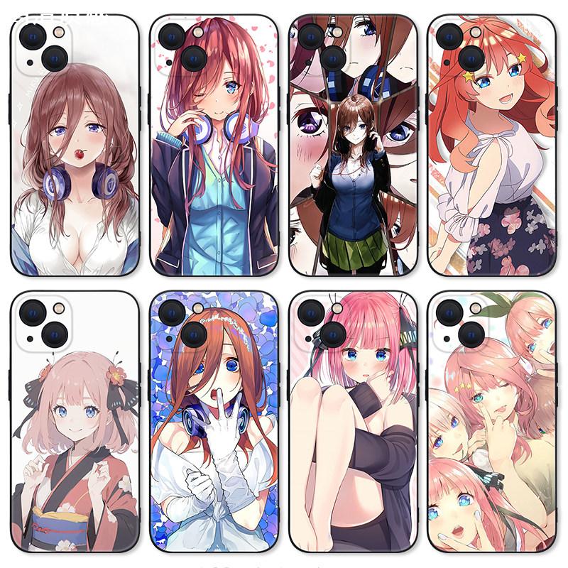 五等分的花嫁手机壳苹果15适用iPhone14promax定制12华为vivo玻璃套OPPO小米13中野一花二乃三玖四叶五月新娘