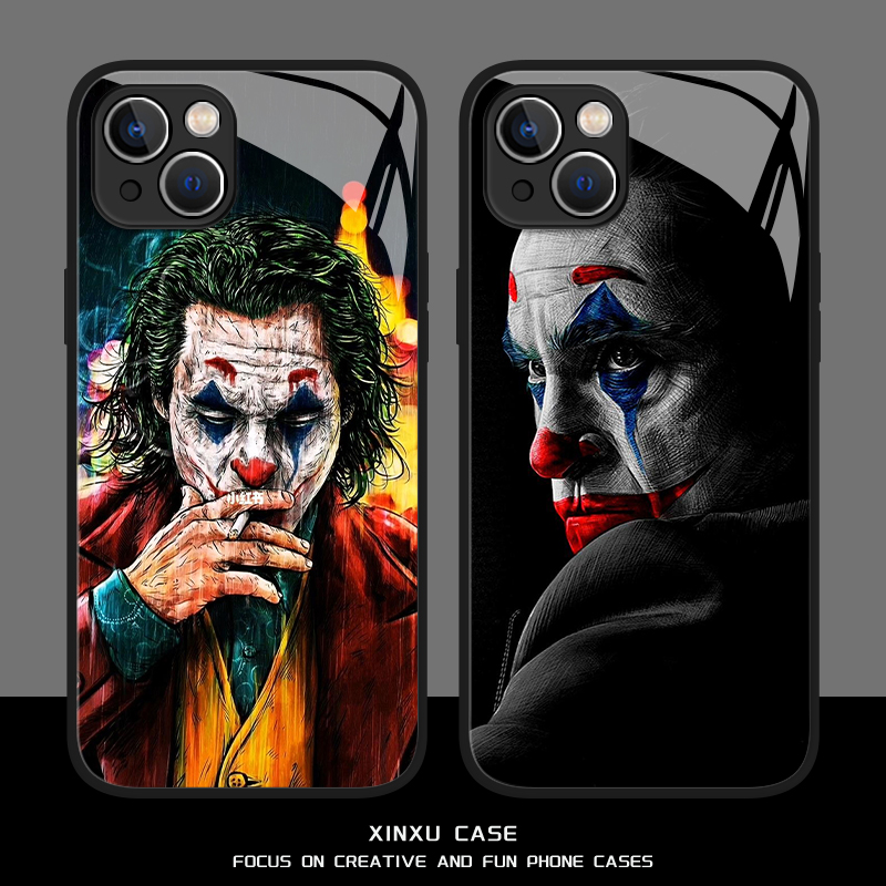 joker小丑适用iqoo11手机保护壳iqooneo7高级感ins风10欧美9pro个性5全包6防摔vivo爱酷8玻璃se暗黑z1x硬z3套