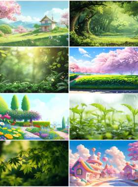 鱼缸背景贴纸樱花壁纸缸自粘贴画