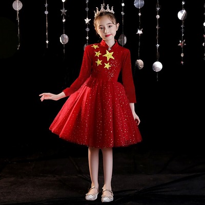 女童公主裙中国风女3岁中国大陆