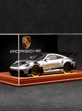 保时捷911 GT3 RS合金赛车模型仿真汽车模型跑车玩具限量收藏版男