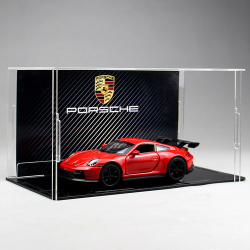 声光开门911GT3跑车模型合金