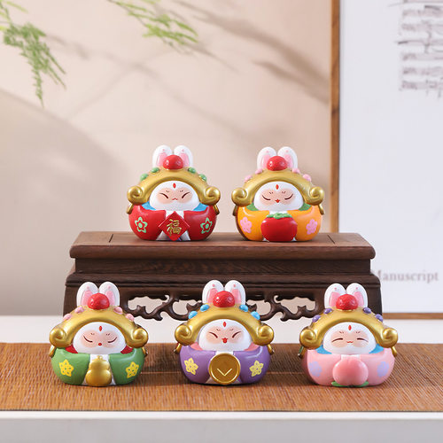 吉祥兔儿爷小摆件老北京文创旅游纪念品伴手礼中国特色礼物送老外