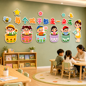【幼儿园环创主题墙】托管班布置