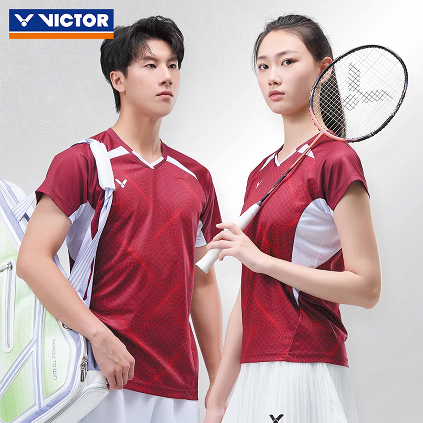 VICTOR胜利威克多羽毛球服男女款大赛服推广运动短袖T恤T-6