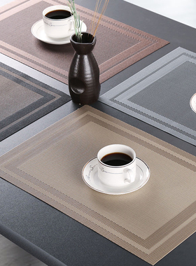 北欧餐垫防水防油家用中式高档防烫防滑隔热垫高级感轻奢网红桌垫