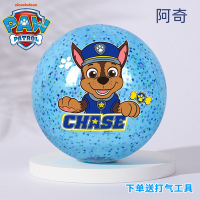 汪汪队小皮球玩具儿童篮球宝宝婴儿足球幼儿阿奇天天拍拍球一2岁