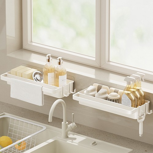 厨房抹布沥水置物架壁挂式免打孔