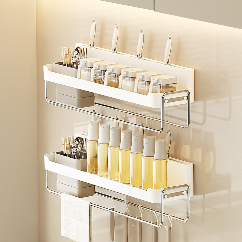 多功能厨房置物架家用壁挂式收纳