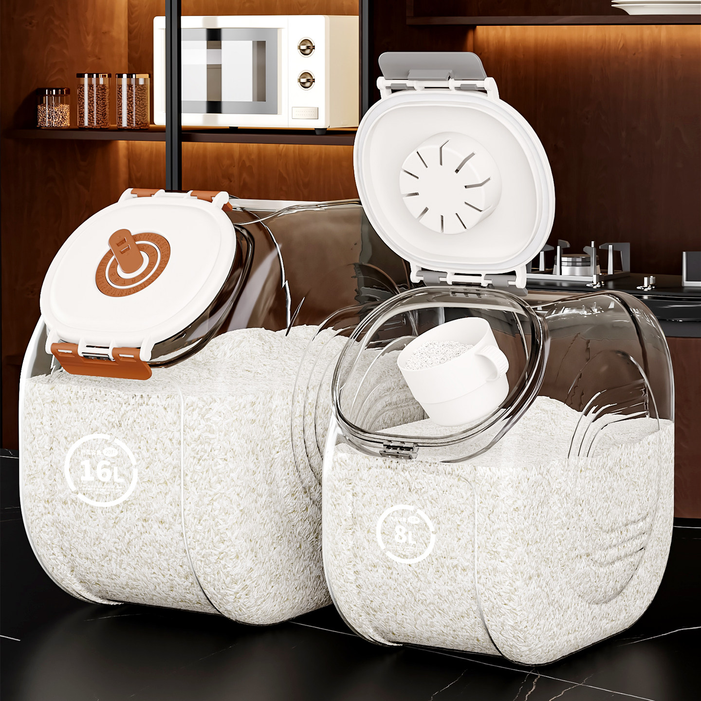 米桶家用2025新款防虫防潮密封桶米缸装大米面粉储存罐储粮桶大号