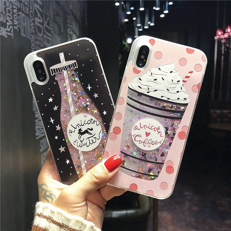 冰淇淋iPhone7/8plus手机壳苹果xs max闪粉流沙xr全冰激凌手机壳在类目 3C数码配件, 手机配件, 手机保护套/壳中 - 来自Buy2taobao.com提供专业的淘宝代购服务