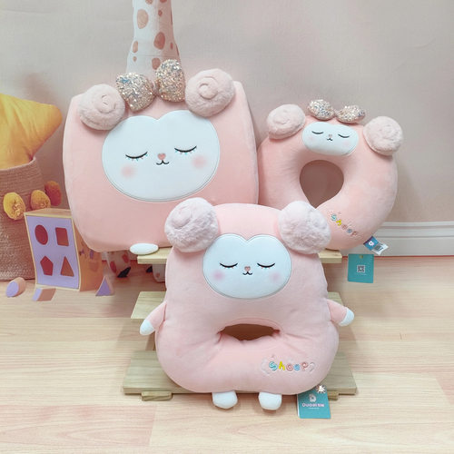 云朵羊U型枕午睡靠垫毛绒玩具