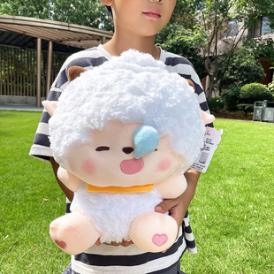 原点绒创正版抱抱系列喜羊羊玩偶冒鼻涕泡懒羊羊公仔小灰灰玩具批