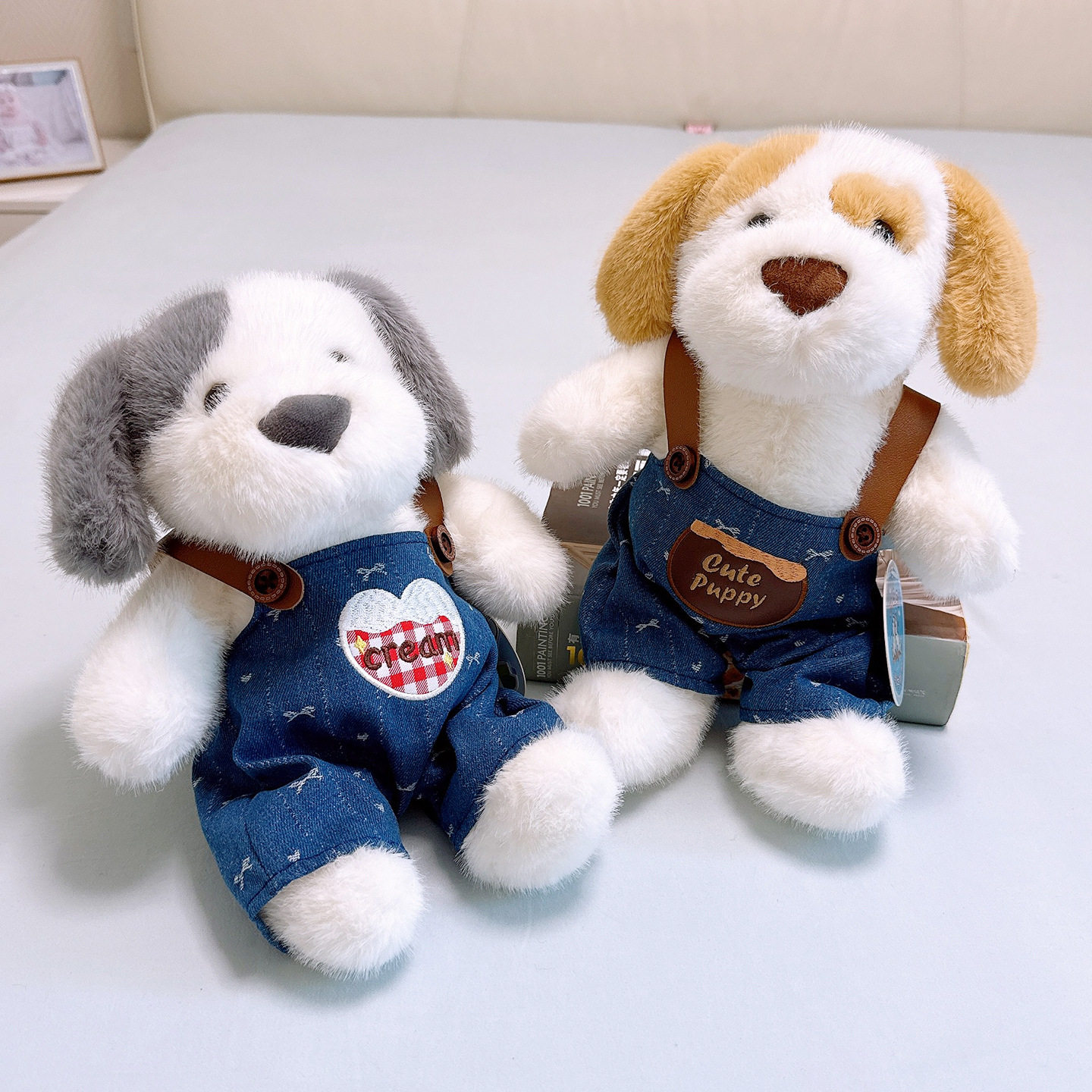 赛特嘟嘟花斑金毛狗公仔背带裤狗抱枕儿童陪伴娃娃女友生日礼物,玩具/童车/益智/积木/模型,毛绒/玩偶/公仔/布艺类玩具,淘宝优惠券,粉丝福利购,淘宝优惠卷