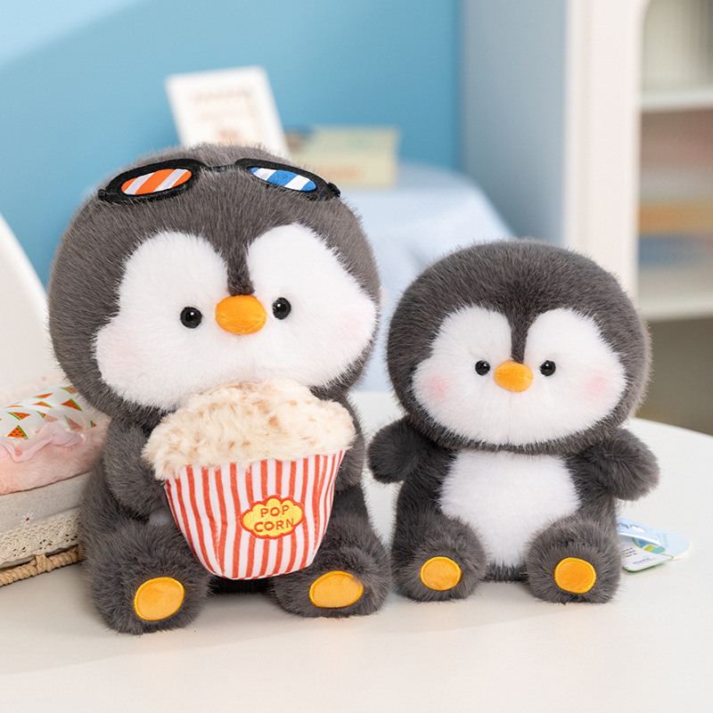 正版可可企鹅毛绒玩具