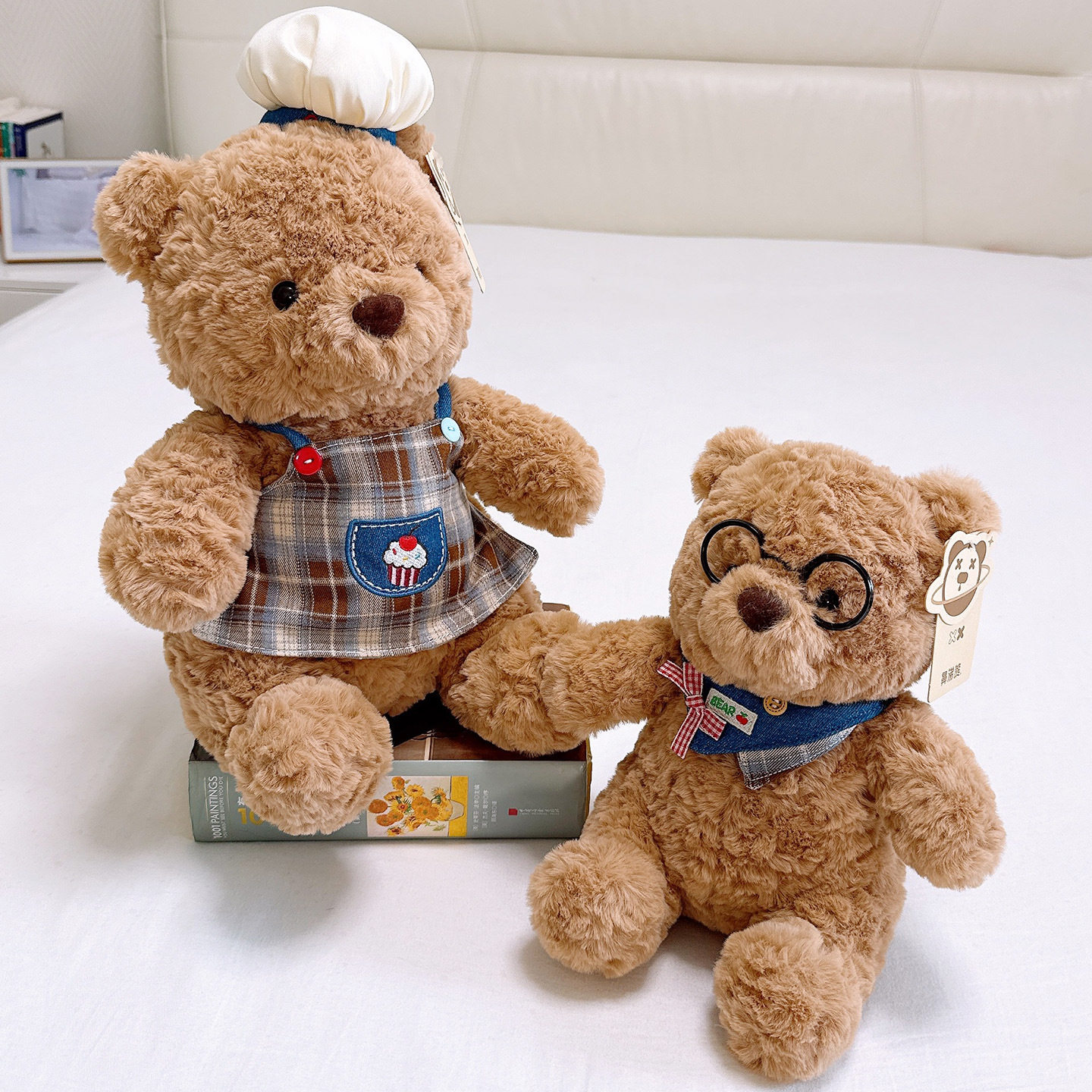 鼻涕熊新款牛仔悄悄绅士熊毛绒玩具围裙厨师帽子小熊玩偶节日礼物,玩具/童车/益智/积木/模型,毛绒/玩偶/公仔/布艺类玩具,淘宝优惠券,粉丝福利购,淘宝优惠卷