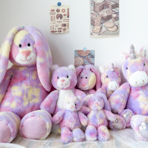 可爱毛绒兔子猫独角兽挂件